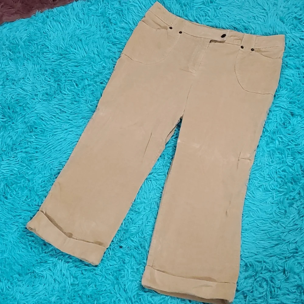 Nicole Corduroy Cropped Pants